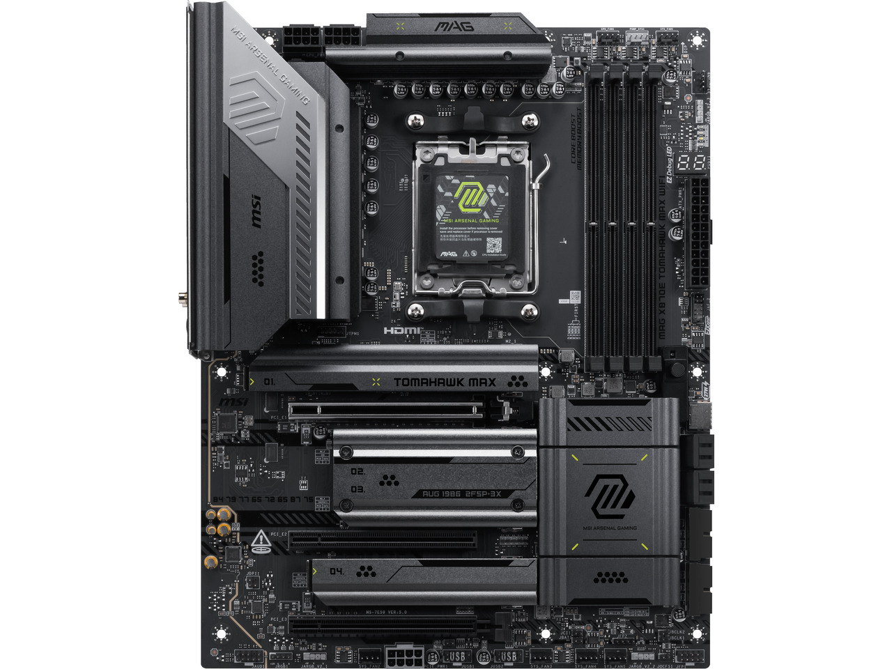 MSI MAG X870E TOMAHAWK MAX WIF - X870E Atx Motherboard recensie en prijs